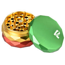 Photograph of product: ACC | Pulsar Diamond Faceted Aluminum Grinder | 2.25" | Rasta