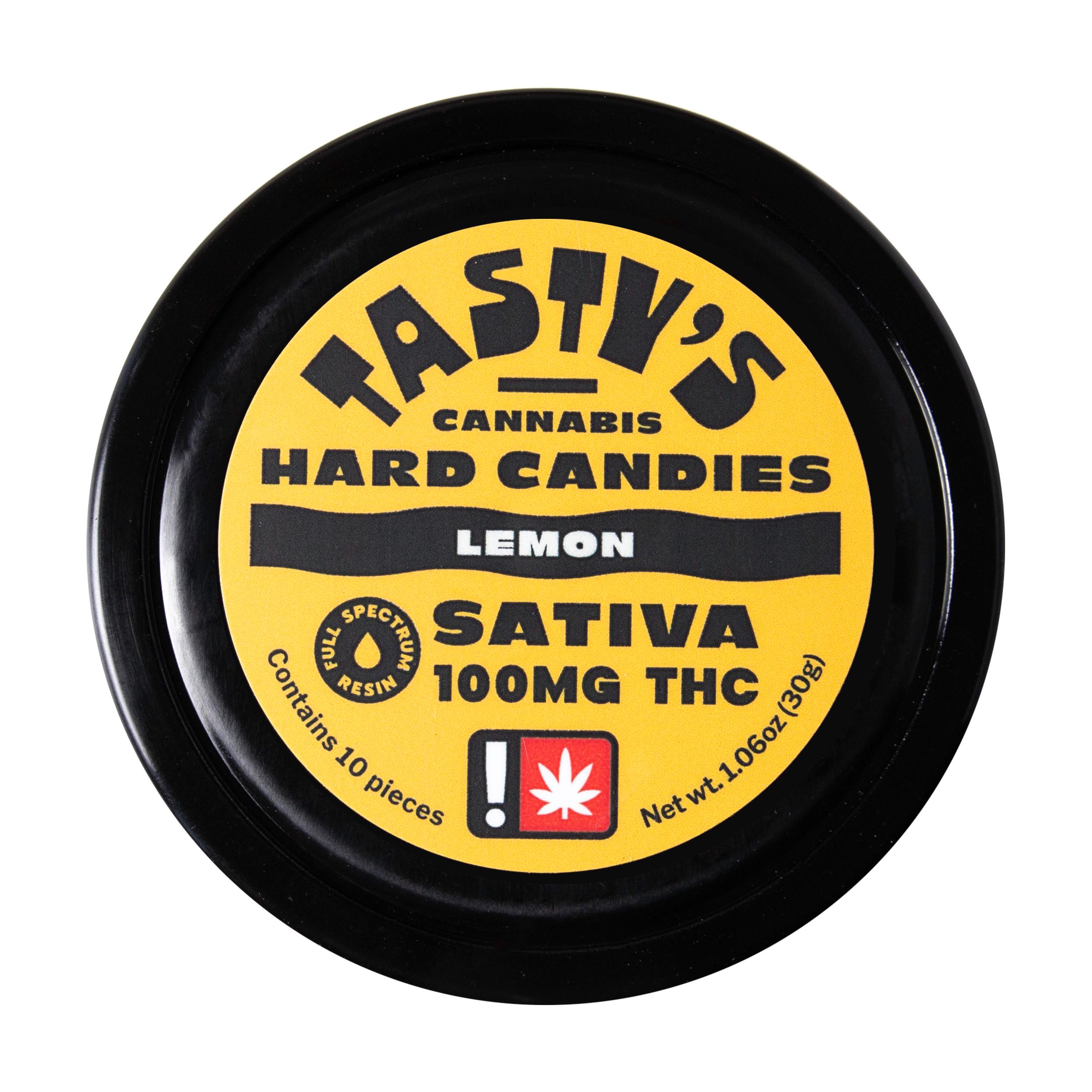 Photograph of Product: Tasty's | Hard Candies | Lemon Sativa