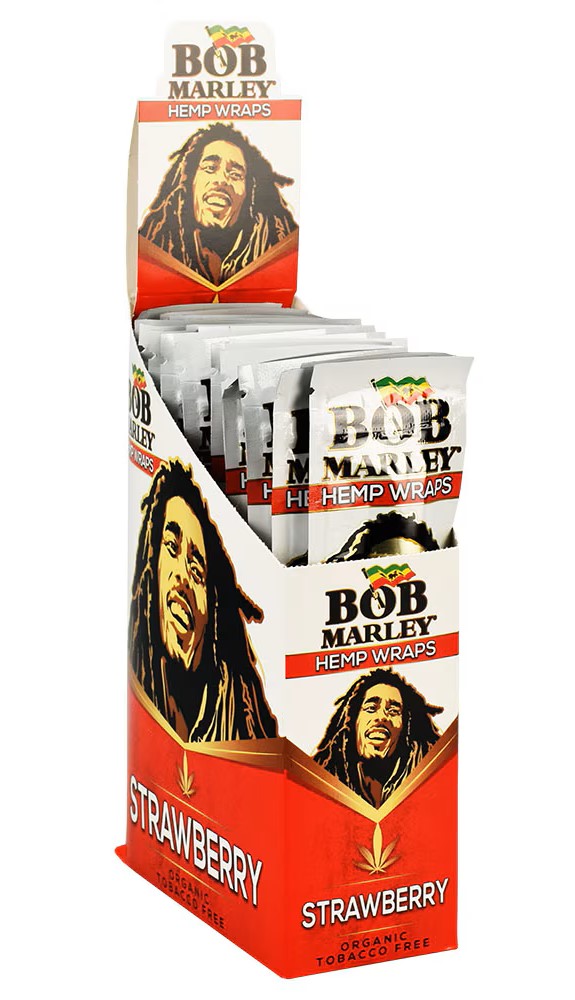 Photograph of product: Bob Marley Hemp Wraps 2pk/Strawberry