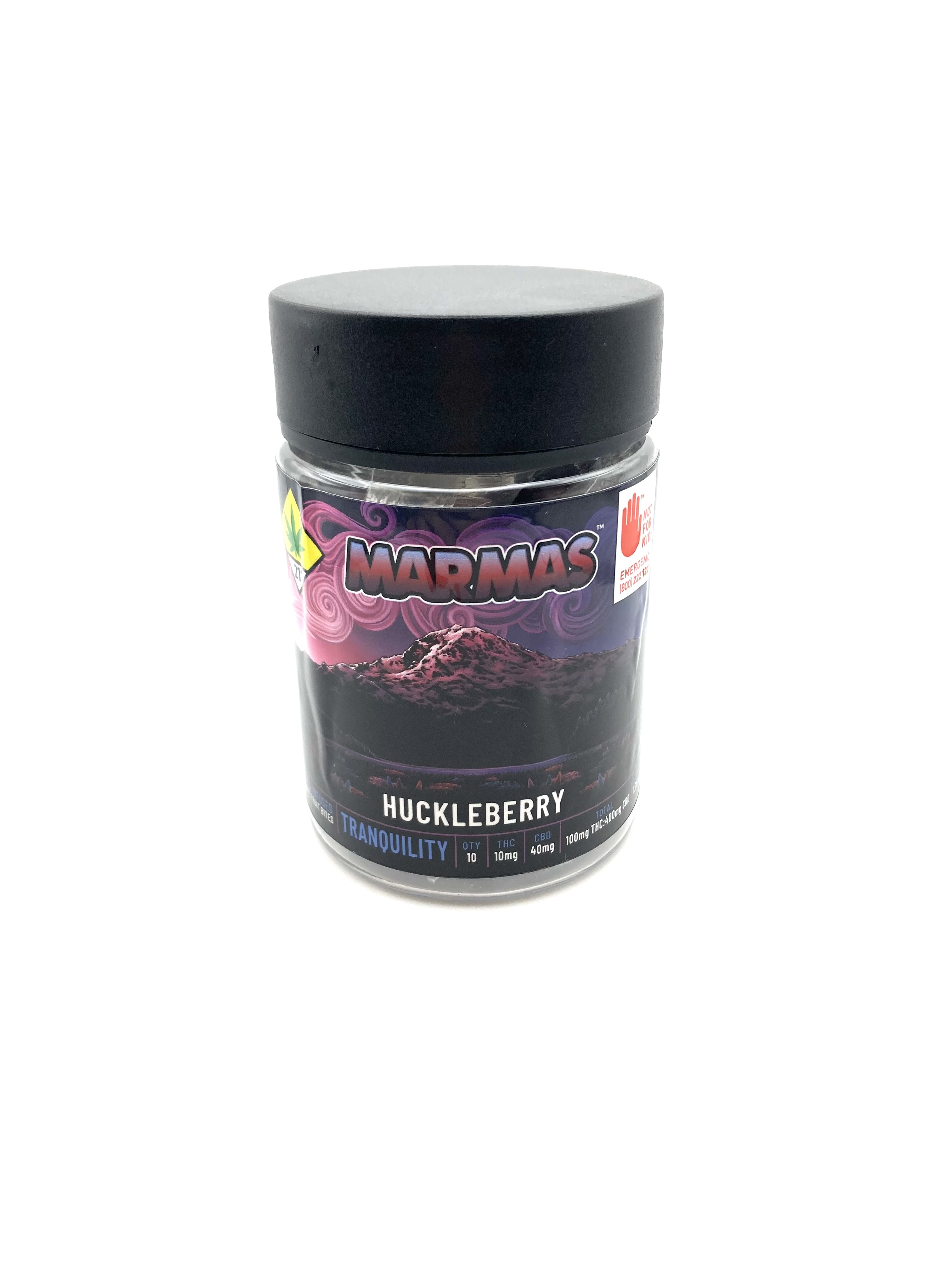 Photograph of product: Huckleberry CBD 4:1 Gummies 10pk | 500mg