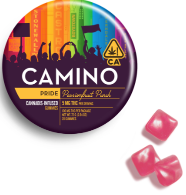 Photograph of product: Passionfruit Punch [H] - 100MG Gummies 20PK