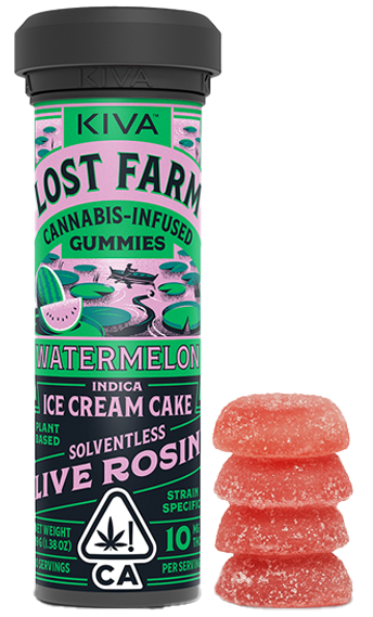 Photograph of product: Lost Farm | Watermelon Gummies (Ice Cream Cake) | 39G 10PK