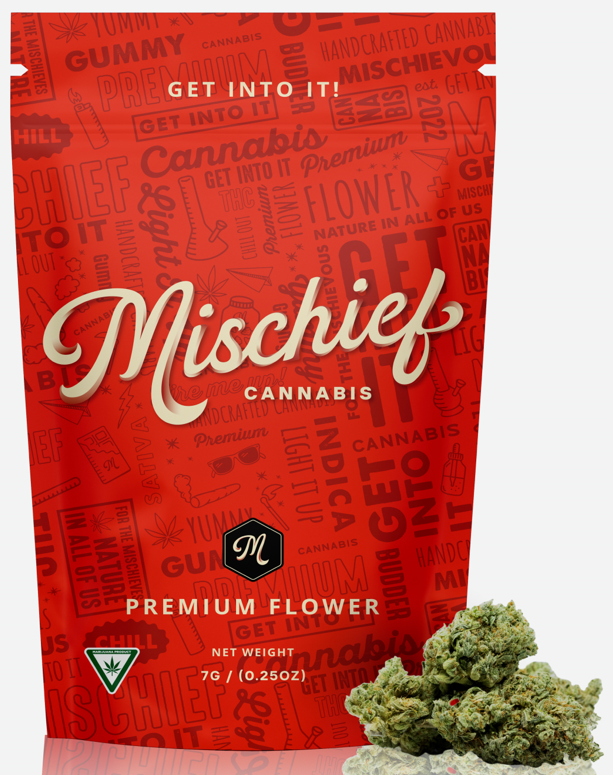 Photograph of product: Mischief | Apples and Bananas | Flower | 7g