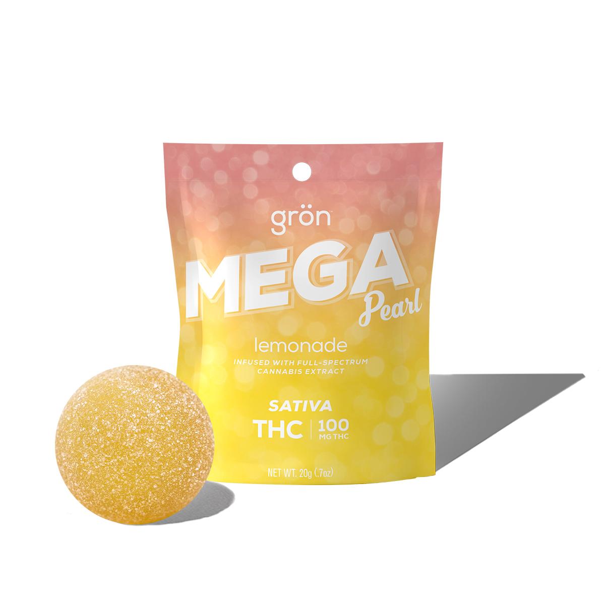 Photograph of product: GRON 100MG LEMONADE MEGA PEARL