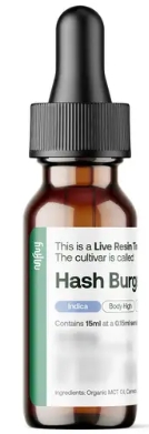 Photograph of product: MFNY Live Rosin Tincture | 12.67mg TH-oui per serving | Oui'd au chocolat Burger