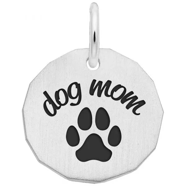 Photograph of product: Dog Mom | Sterling Silver Charm