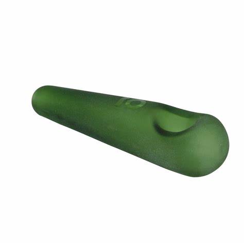 Photograph of product: ONGROK - Teardrop Frosted Spoon Pipe - Green