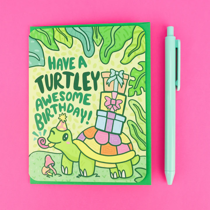 Photograph of product: Turtley Awesome I Birthday Card