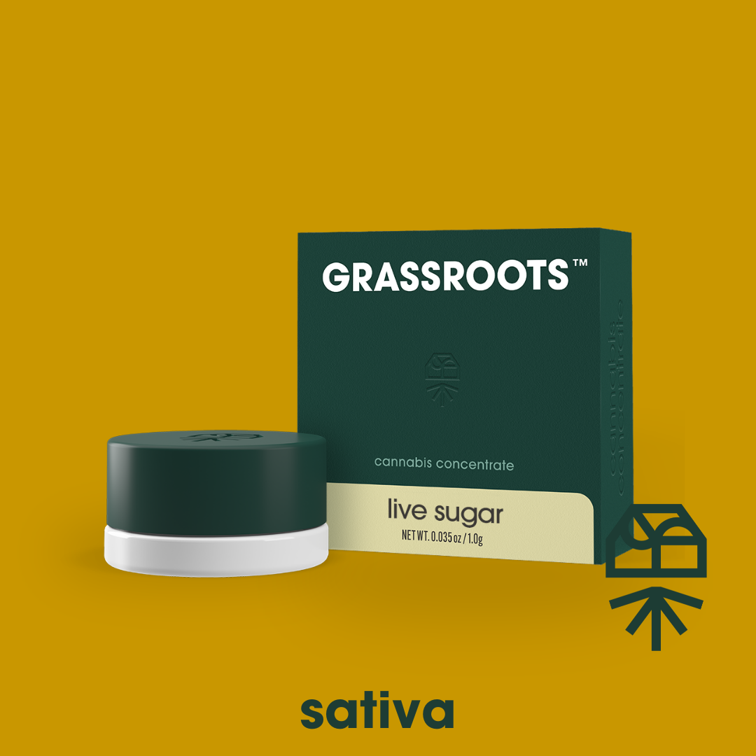 Photograph of product: GRASSROOTS Live Sugar 1g: Lemon Fresh