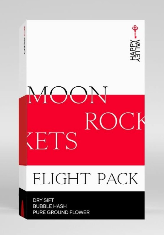 Photograph of product: Happy Valley | Moonrockets | .5g 4 Pack Infused Chillums