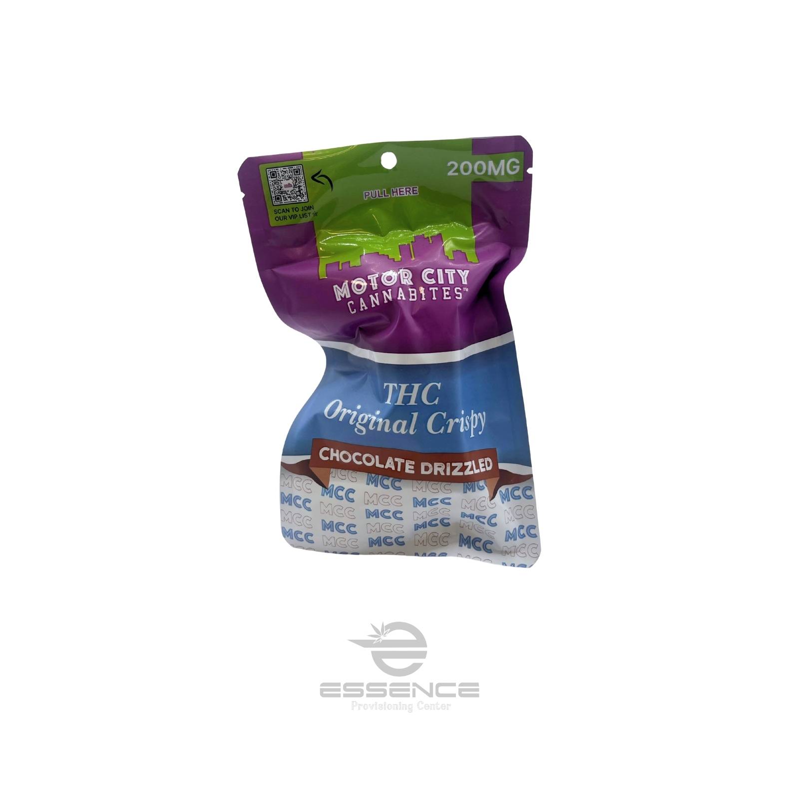 Photograph of product: Motor City - Drizzled Chocolate Crispy - 200mg