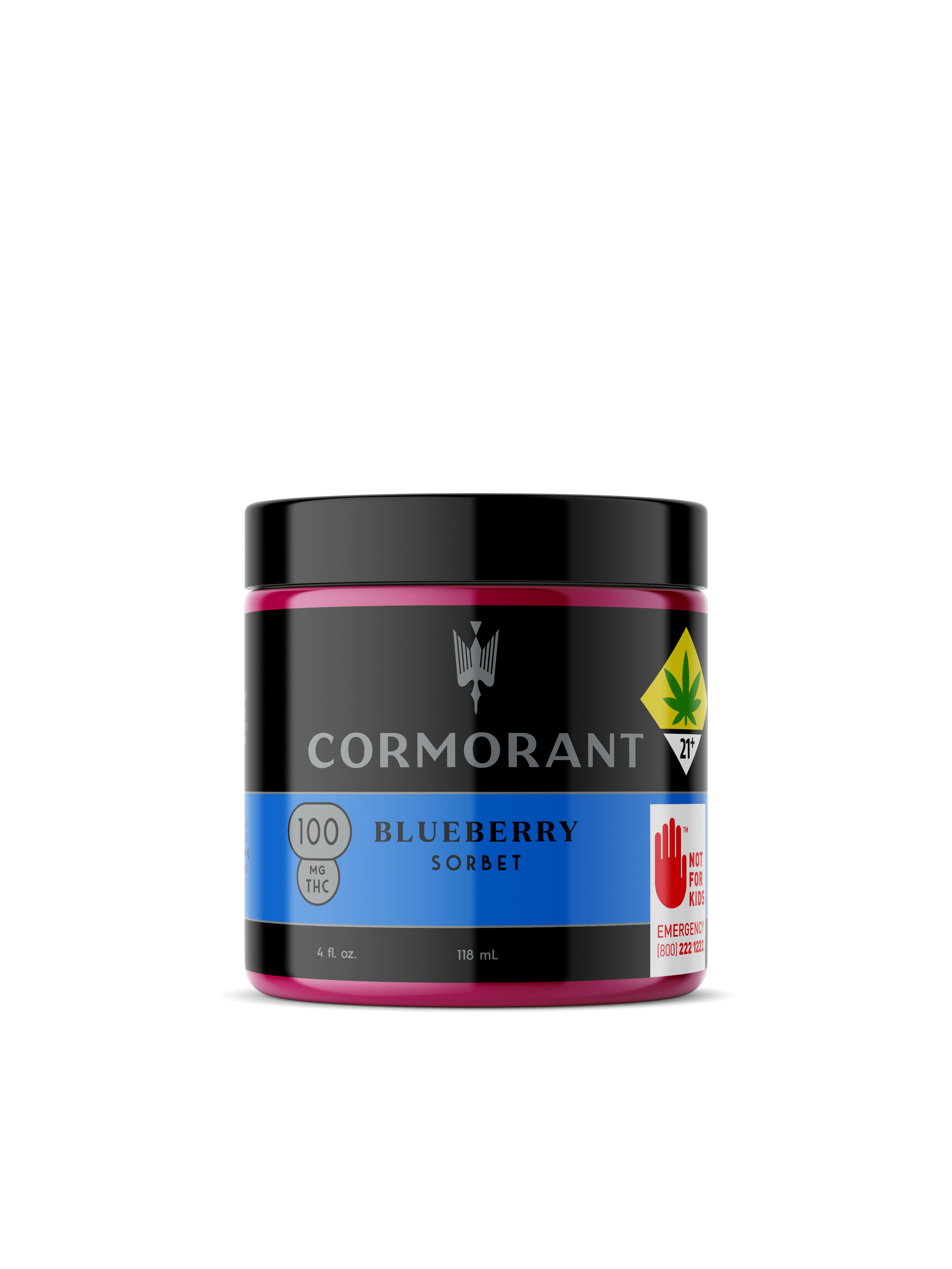 Photograph of product: Cormorant Blueberry Sorbet (100mg) 4oz