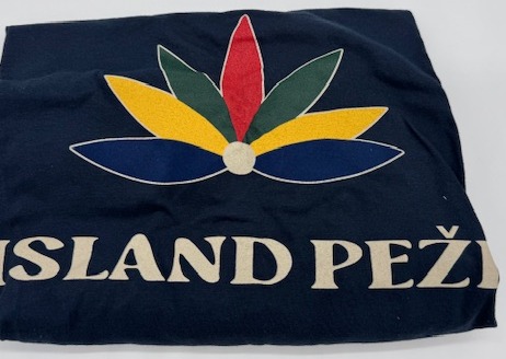 Photograph of product: Island Pezi Short Sleeve Shirt - Navy - 5XL