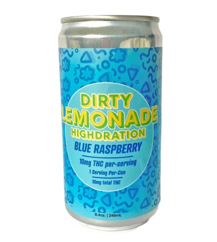 Photograph of product: Dirty Lemonade | Blue Raspberry Lemonade | Infused Beverage | 10mg