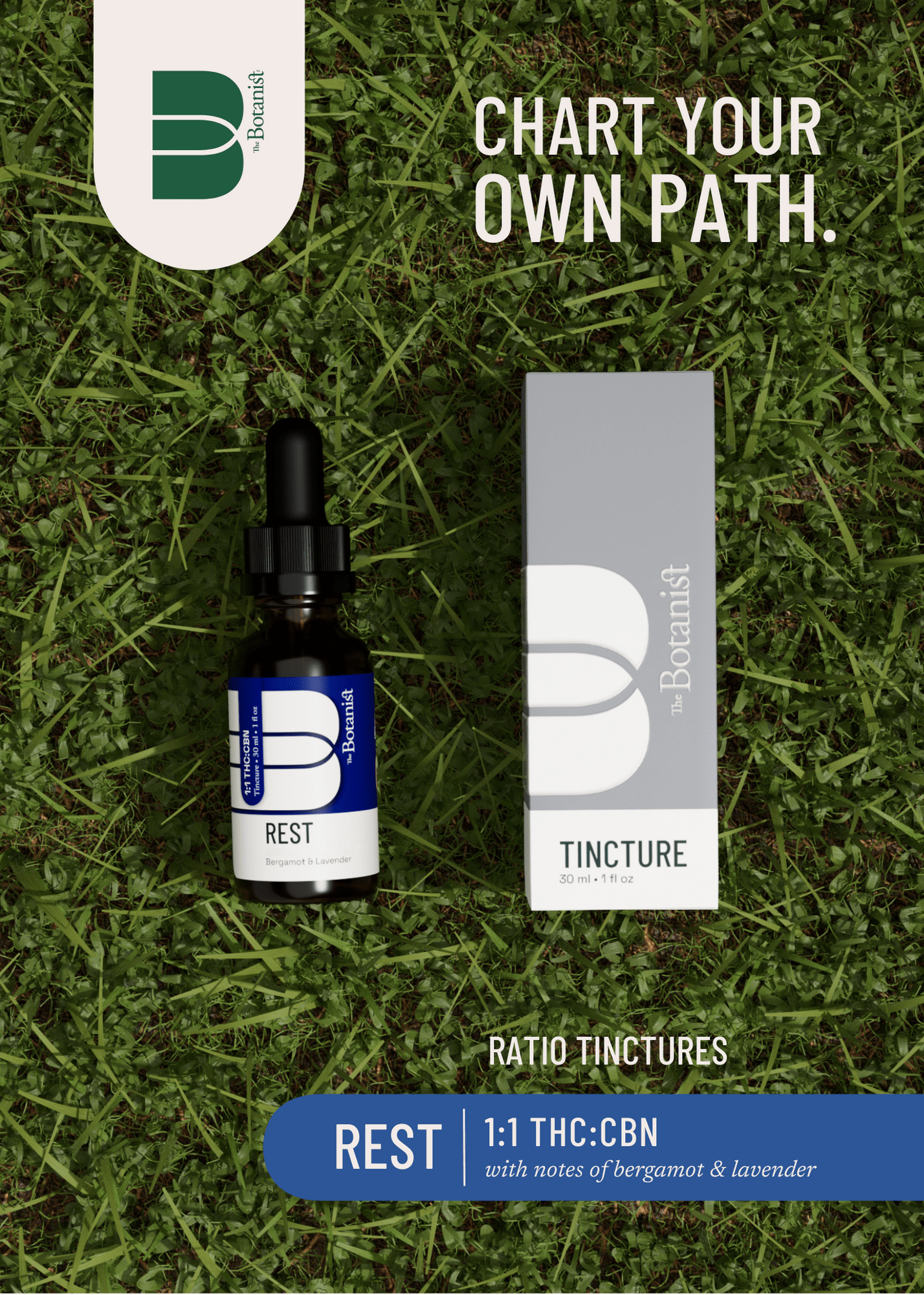 Photograph of product: The Botanist - Tincture - Rest 1:1 TH-oui:CBN (100mg)