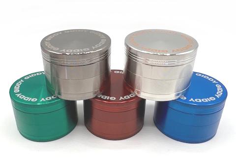 Photograph of product: LuvBuds: Accessories | Zinc 4pc Grinder | 50mm