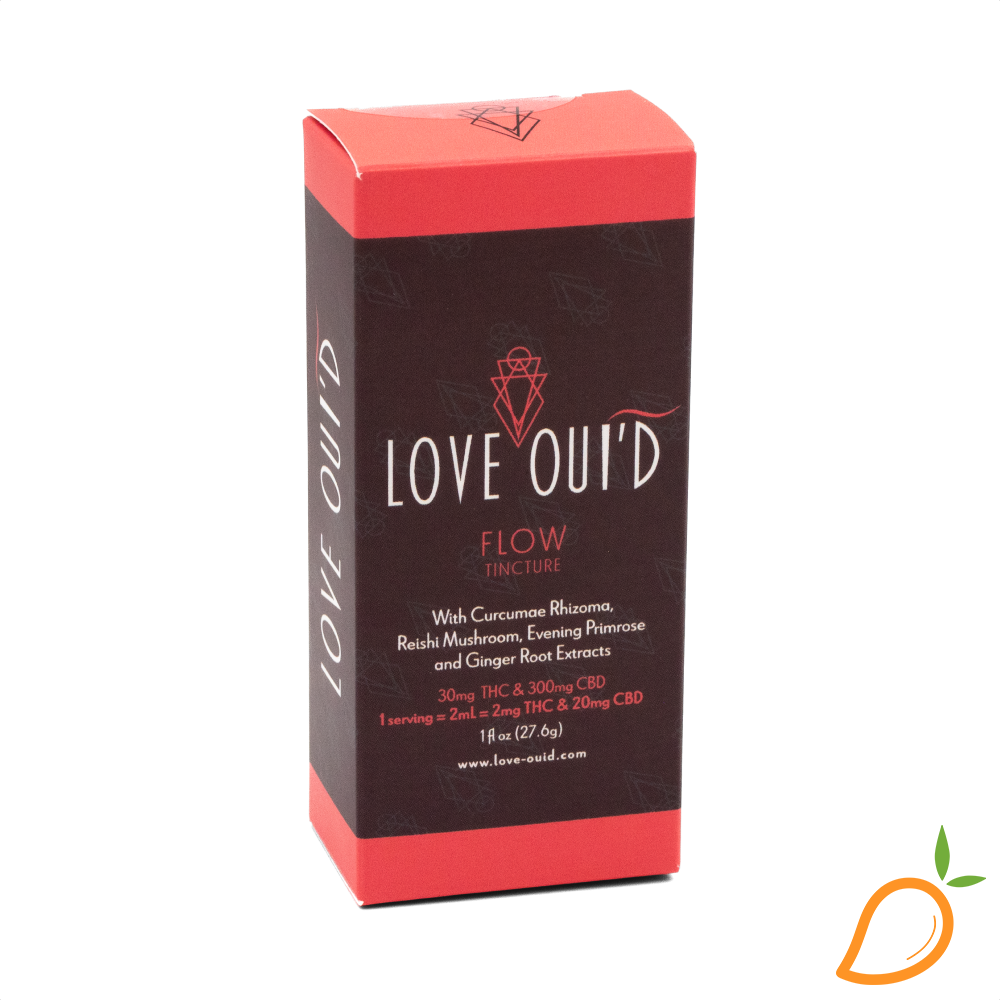 Photograph of Product: 30mg 1:10 THC/CBD Flow Tincture Love Oui'd
