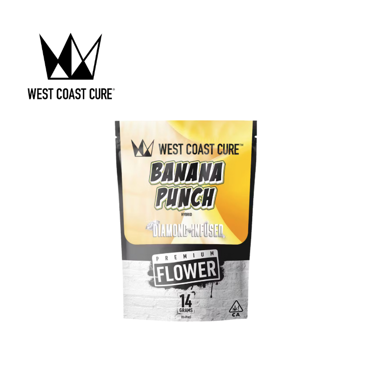 Photograph of product: BANANA PUNCH 14G DIAMOND INFUSED PREMIUM FLOWER