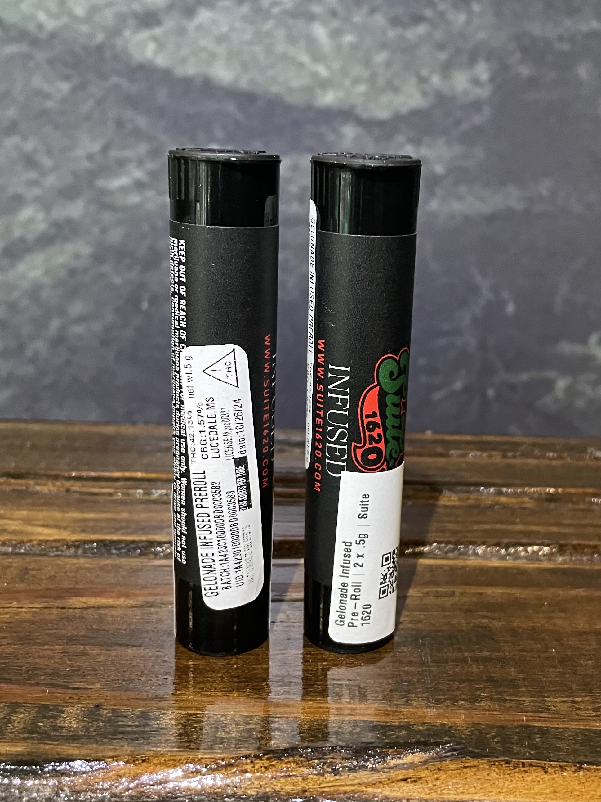 Photograph of product: Gelonade Infused Pre-Roll | 2 x Suite 1620