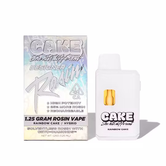 Photograph of product: Cake | Rainbow Cake - 1.25 Grams - Hybrid - Rosin