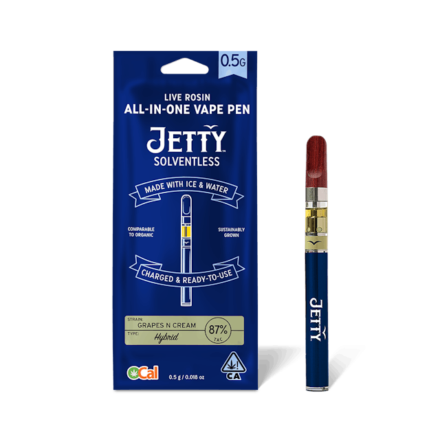 Photograph of product: Grapes n Cream OCal Solventless All-in-One Vape Pen .5g - 