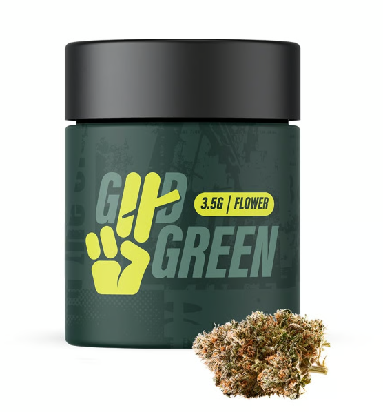 Photograph of product: Good Green L.A. Kush Cake 3.5g
