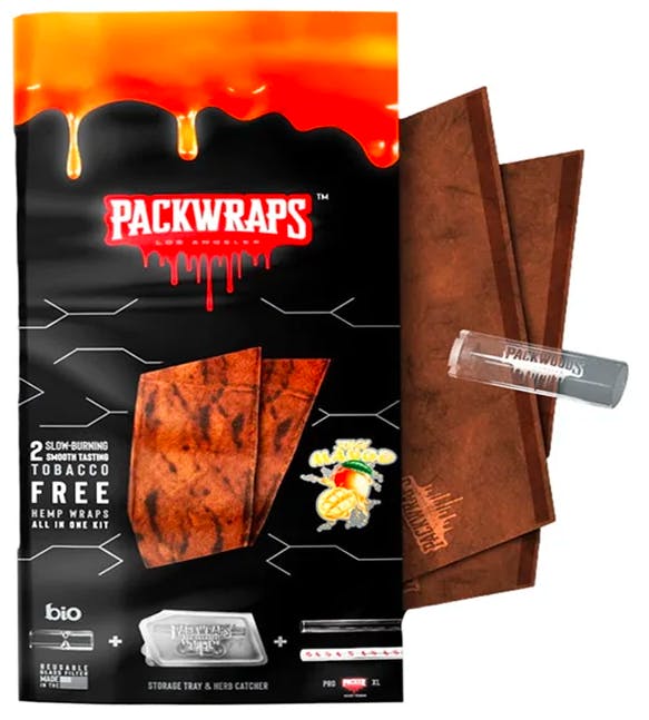Photograph of product: Packwraps | Juicy Mango | Hemp Wrap Kit (2pk)