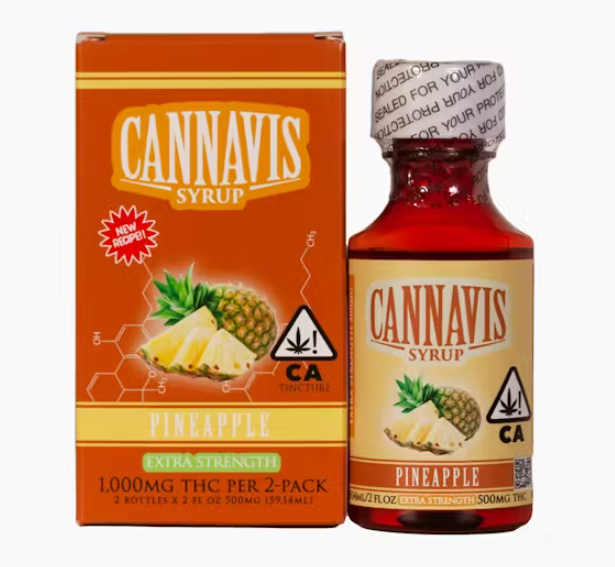 Photograph of Product: Cannavis Pineapple Syrup 2PK 1000mg 4oz