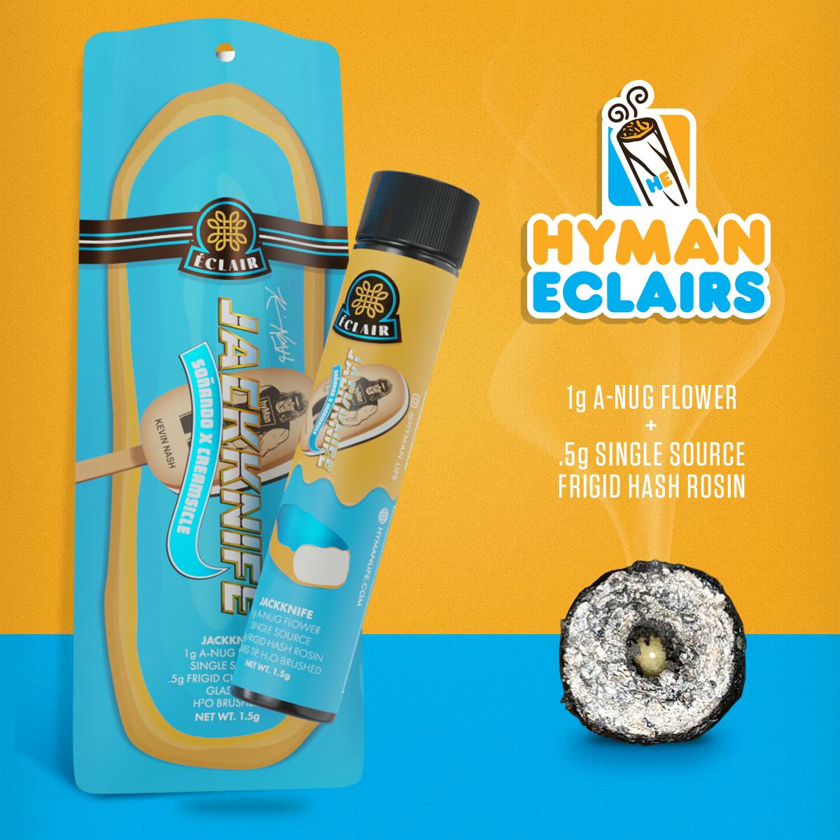 Photograph of product: HYMAN ECLAIRS | Infused Preroll | Jacknife | 1.5g