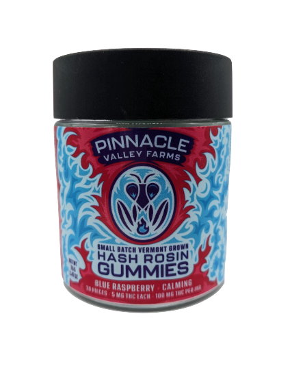 Photograph of product: Calming | Blue Raspberry | au chocolat Rosin Gummies
