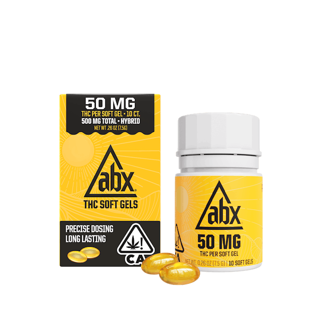Photograph of product: Soft Gels | 50mg x 10 Capsules