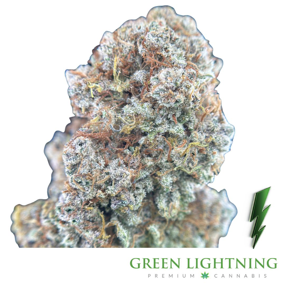 Photograph of product: Green Lightning - Strawberry Mango Haze 3.5g