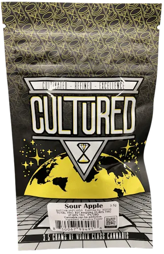 Photograph of product: Cultured | Sour Apple | 3.5G Flower