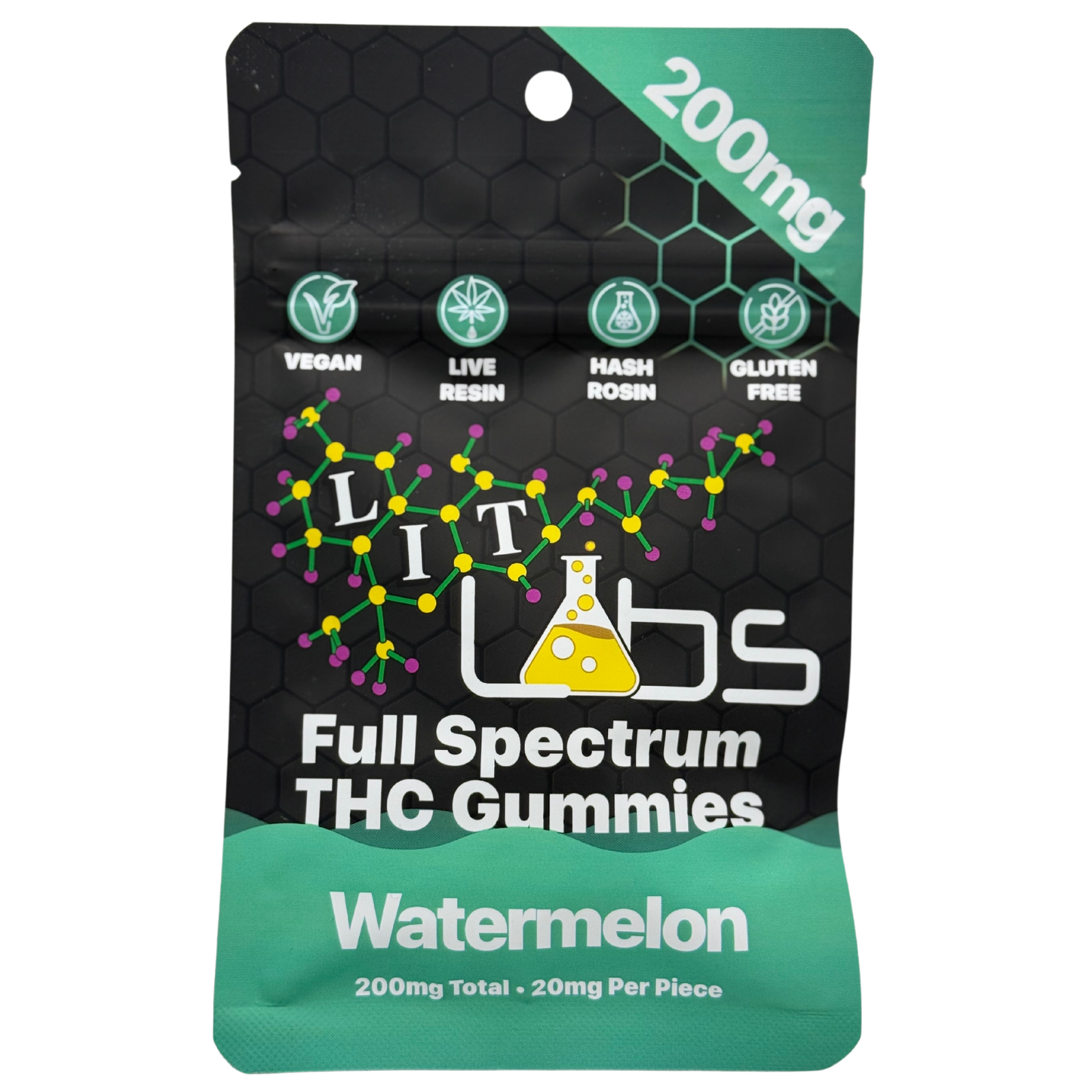 Photograph of Product: Lit Labs | 200mg Full Spectrum | Sour Cherry Key lime