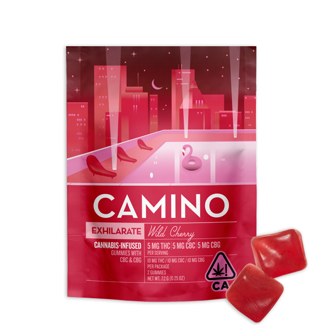 Photograph of product: WILD CHERRY GUMMIES + CBG + CBC - SINGLE SERVING (7.2G)