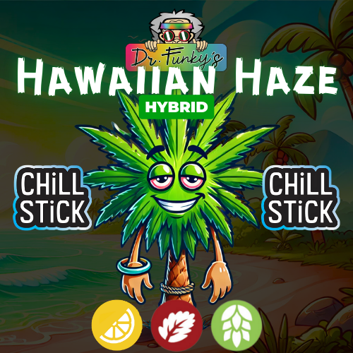 Photograph of product: Dr. Funky's | Infused Pre-Roll | Chill Stick | Hawaiian Haze | 0.6g