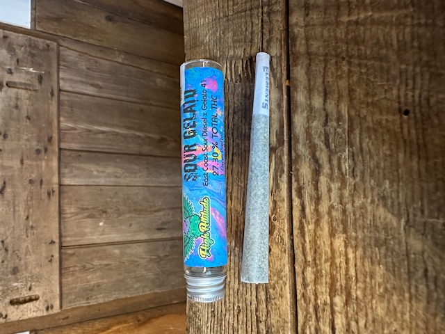 Photograph of product: High Altitude Oui'd Sour Gelato Preroll