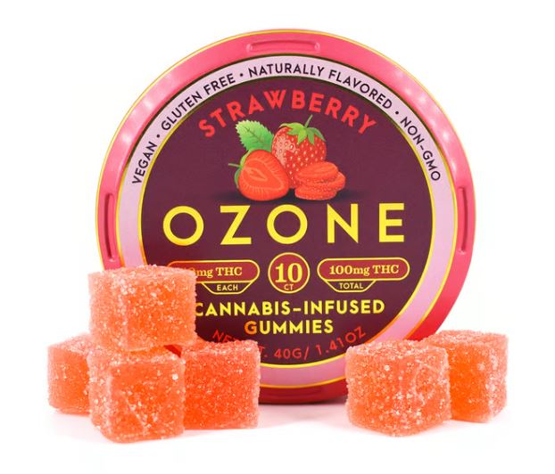 Photograph of product: OZONE Soft Chew 100mg: Strawberry 10pc