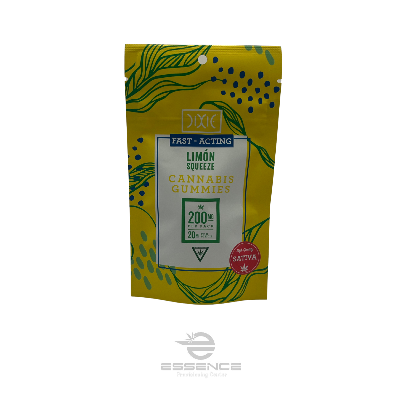 Photograph of Product: Dixie - Limon Squeeze Fast Acting Gummies - 200mg (Sativa)