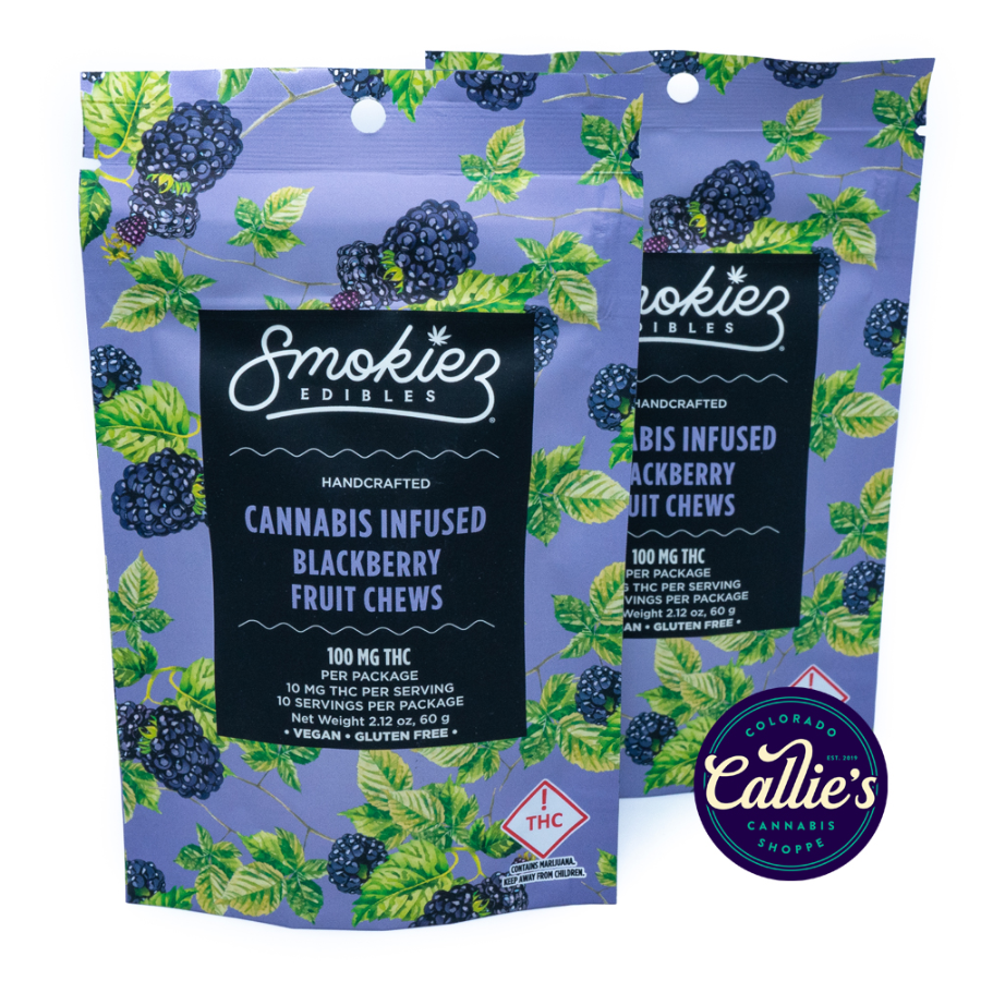Photograph of product: Smokiez | Gummie (I) Blackberry 100mg