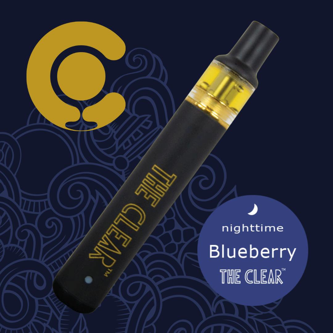 Photograph of product: The Clear | Blueberry AIO Disposable Vape | 500mg