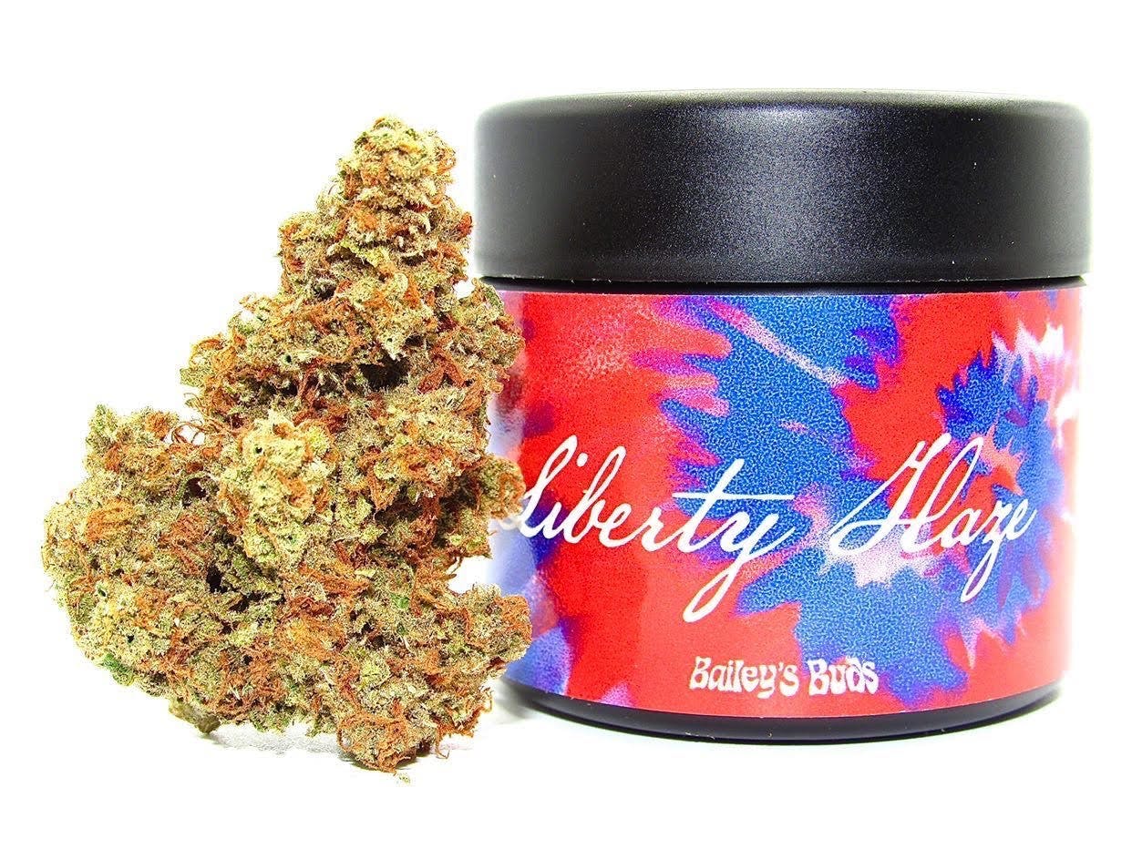 Photograph of product: Liberty Haze Strain | Flower 3.5g - Visualize