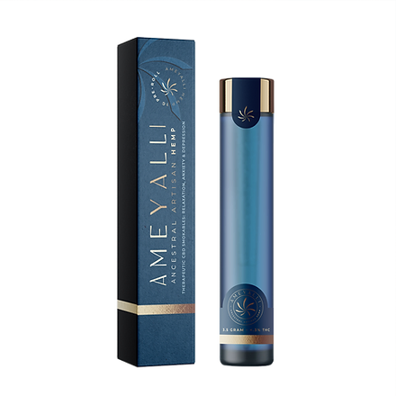 Photograph of product: Ameyalli  Wellness | CBD Preroll Single | Ameyalli Blue