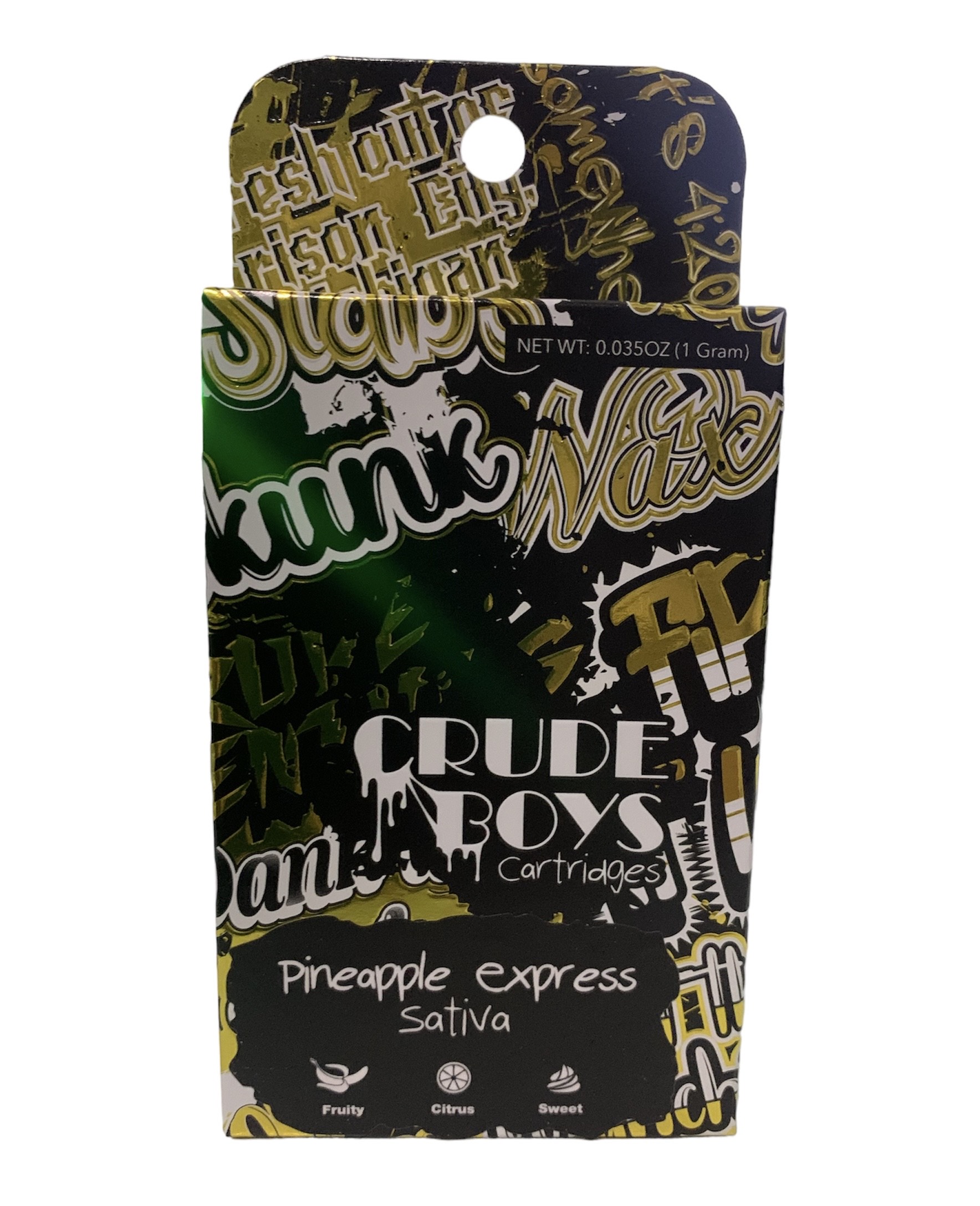 Photograph of product: Pineapple Express Vape Cart | Crude Boys