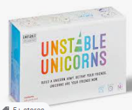 Photograph of product: Unstable Unicorns