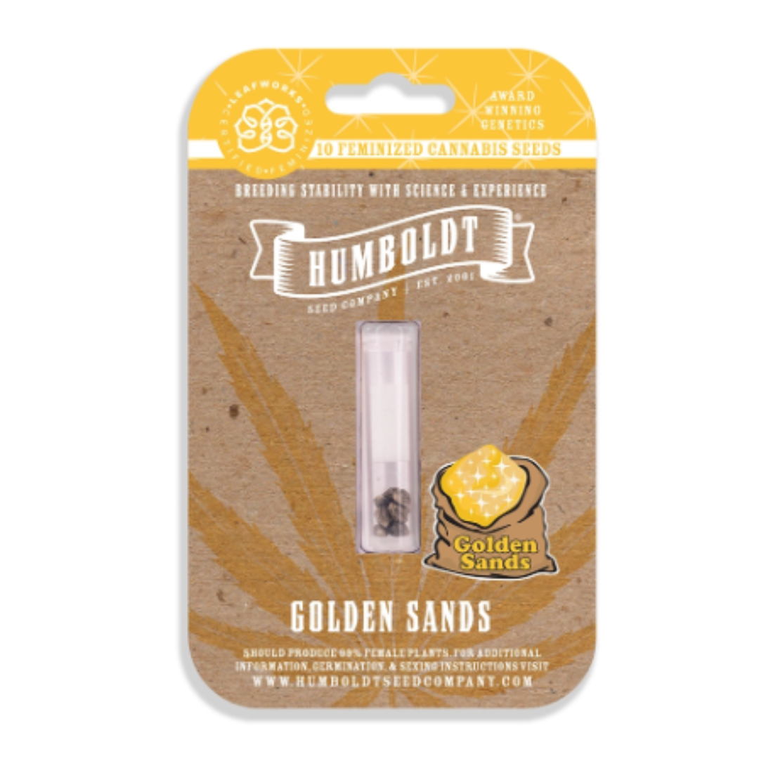 Photograph of product: HUMBOLDT SEED COMPANY - GOLDEN SANDS FEMINIZED SEEDS 10 PACK