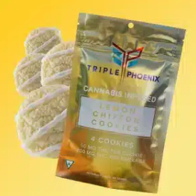 Photograph of product: Lemon Chiffon Cookies - 200mg by Triple Phoenix