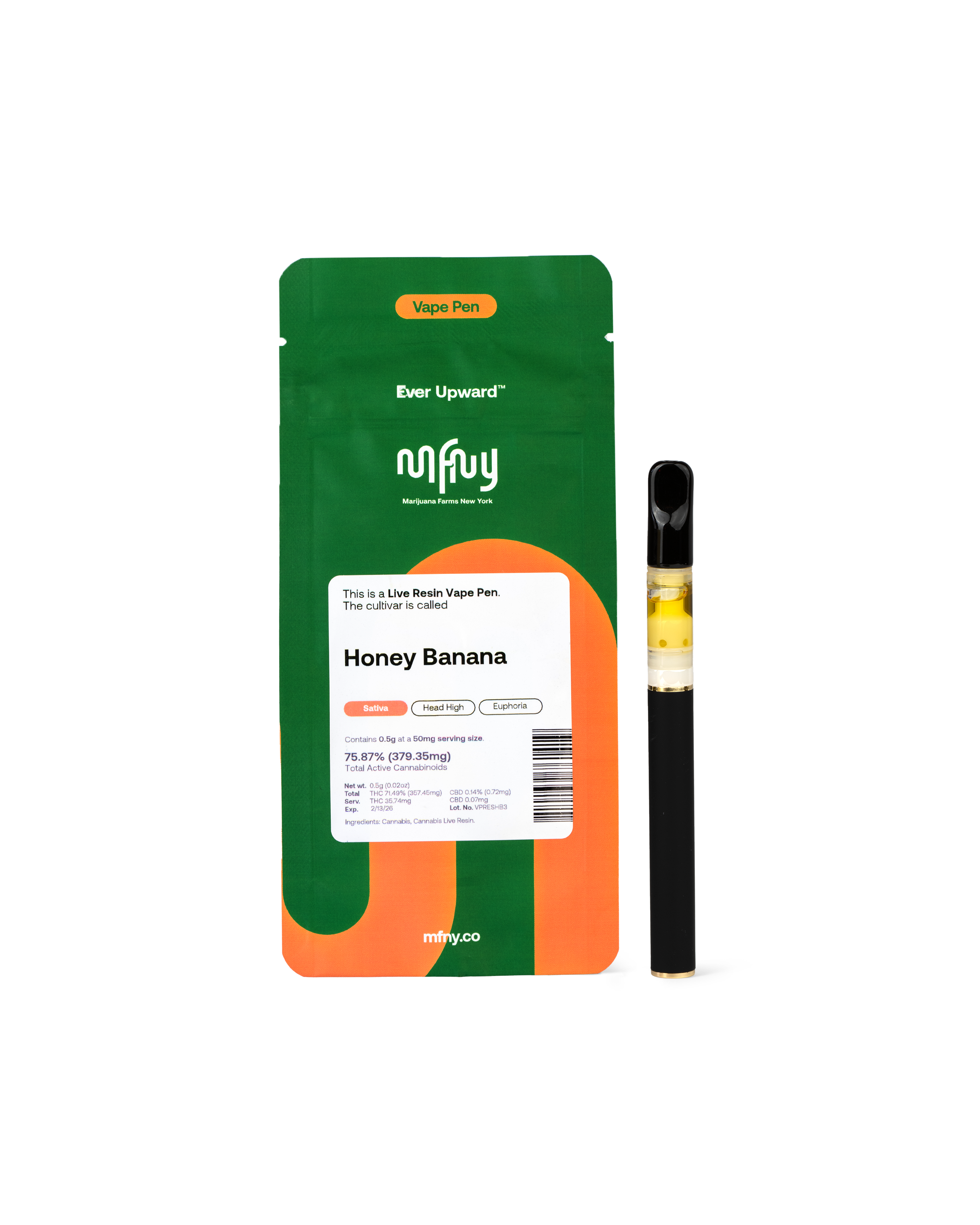 Photograph of product: Live Resin HONEY BANANA | .5 g AIO