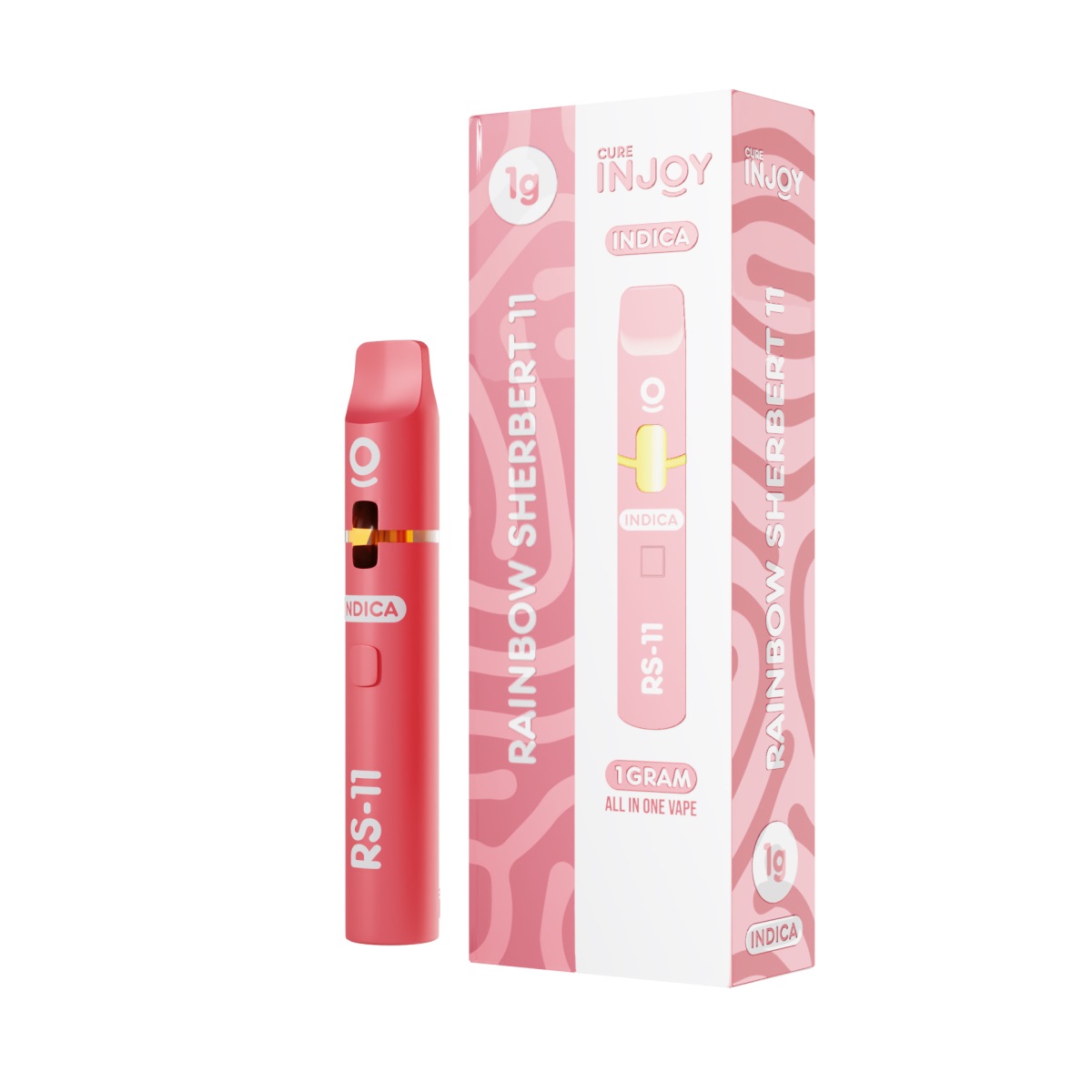 Photograph of product: Cure Injoy | Disposable Vape | Rainbow Sherbet 11 | 2g