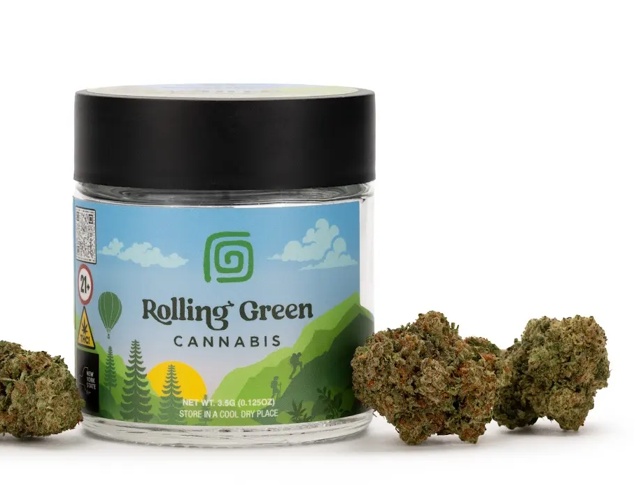 Photograph of Product: Gushers Sativa Dominant | Rolling Green - 3.5g